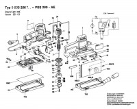 Bosch 0 603 256 703 Pss 280 Ae Orbital Sander 220 V / Eu Spare Parts